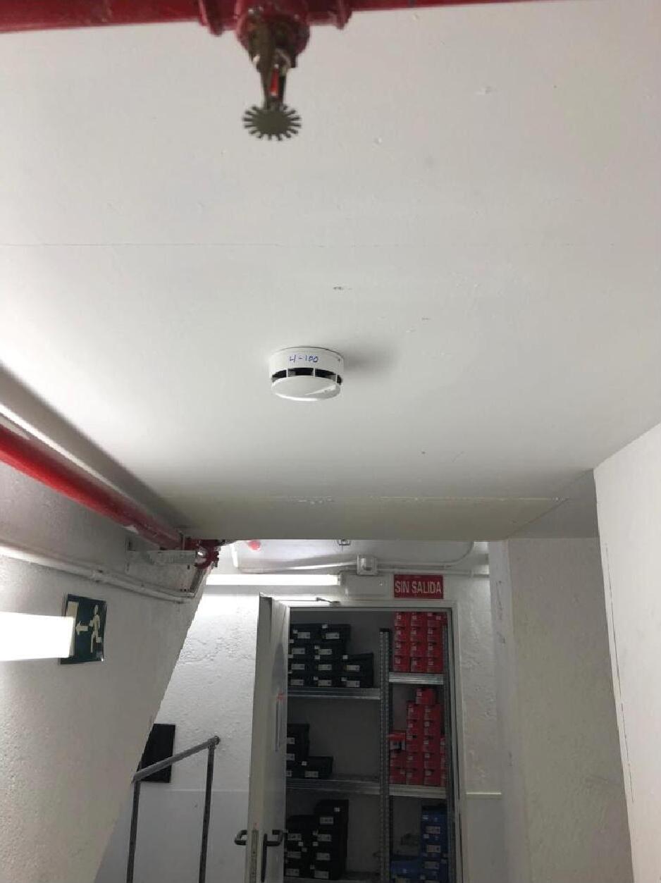 Reparación de sistema contraincendios