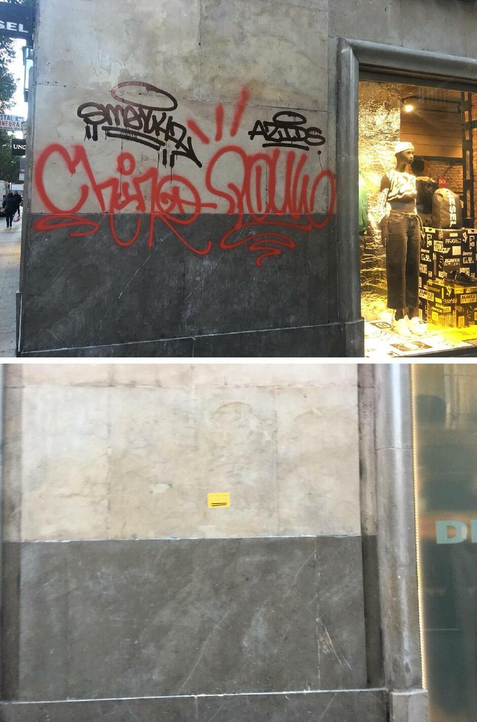 Limpieza de graffiti